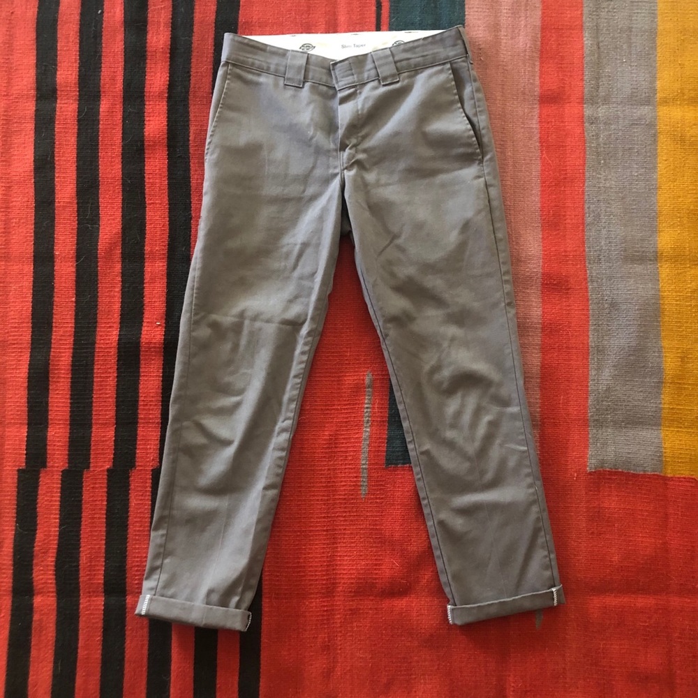 Gray Dickies Slim Taper